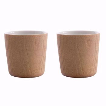 Image de Toast MU tasse à thé sans anse couleur avoine 220 ml 2 pièces